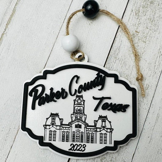 2024 Parker County Courthouse Texas Ornaments