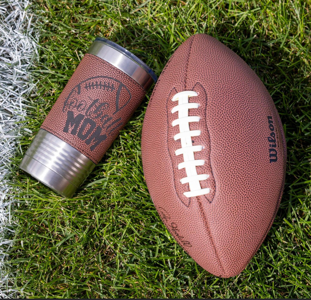 20 Oz Personalized Leather Wrapped Tumbler