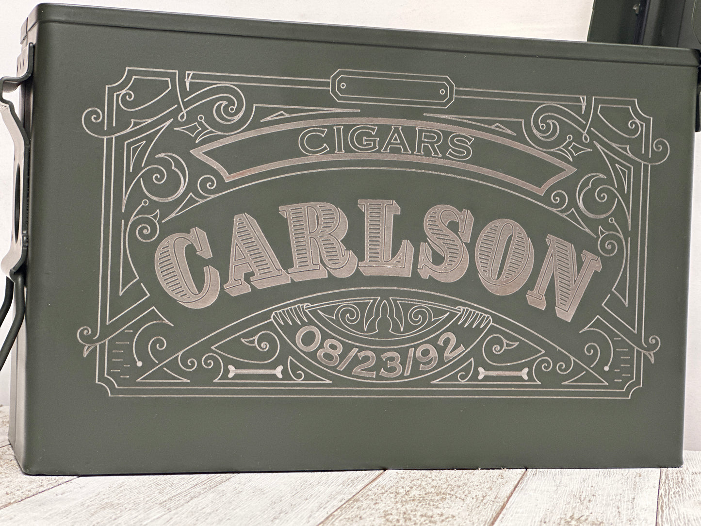 Ammo Box Humidor Personalized