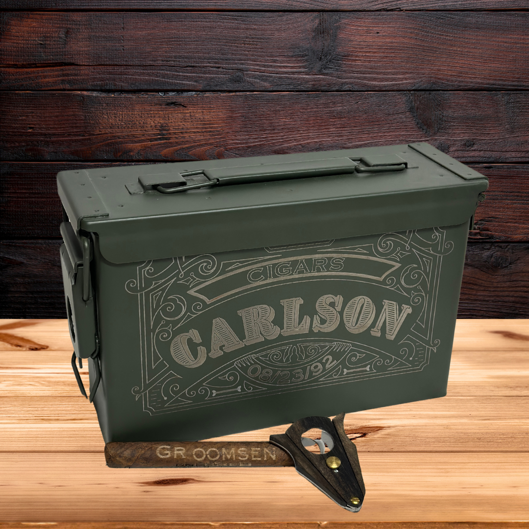 Ammo Box Humidor Personalized