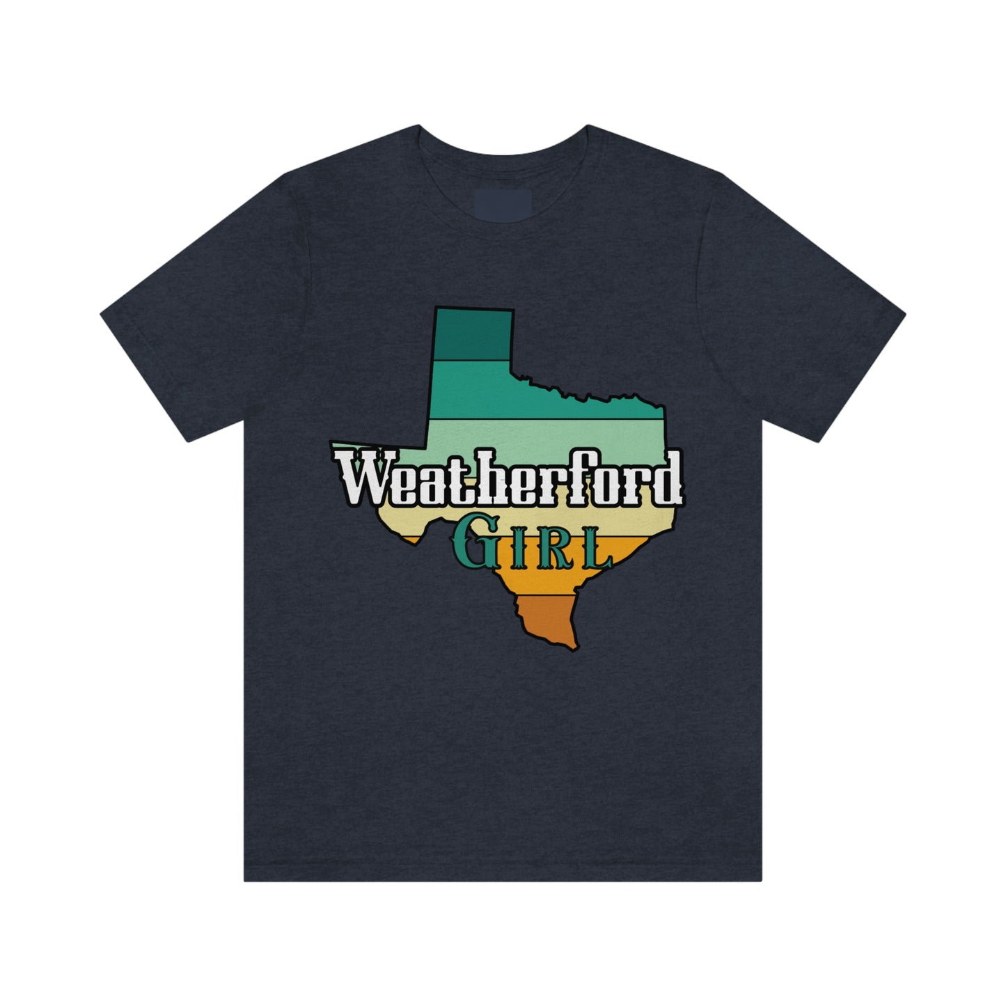 Weatherford Girl Texas State Retro Tee