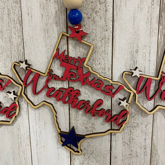 Merry teXmas from Weatherford Ornament