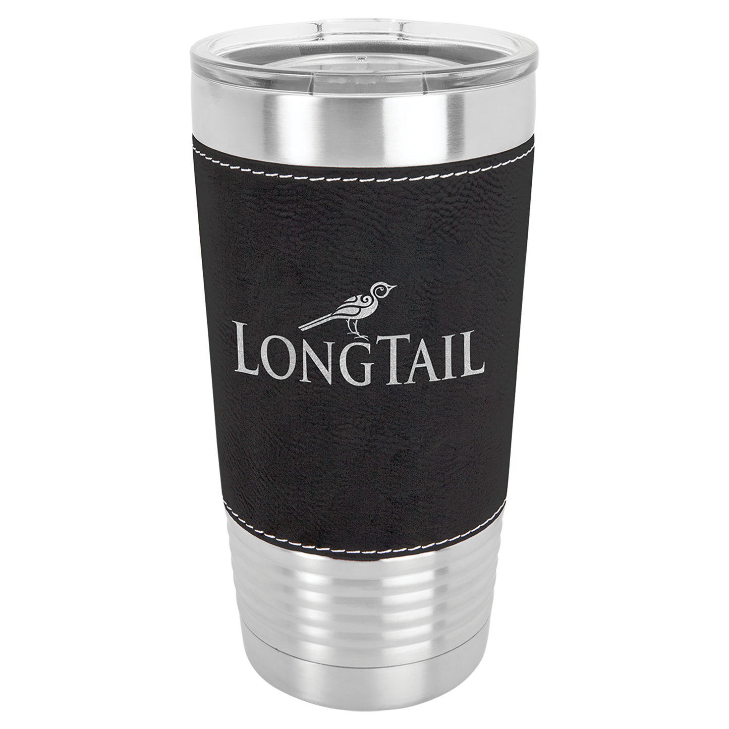 20 Oz Personalized Leather Wrapped Tumbler