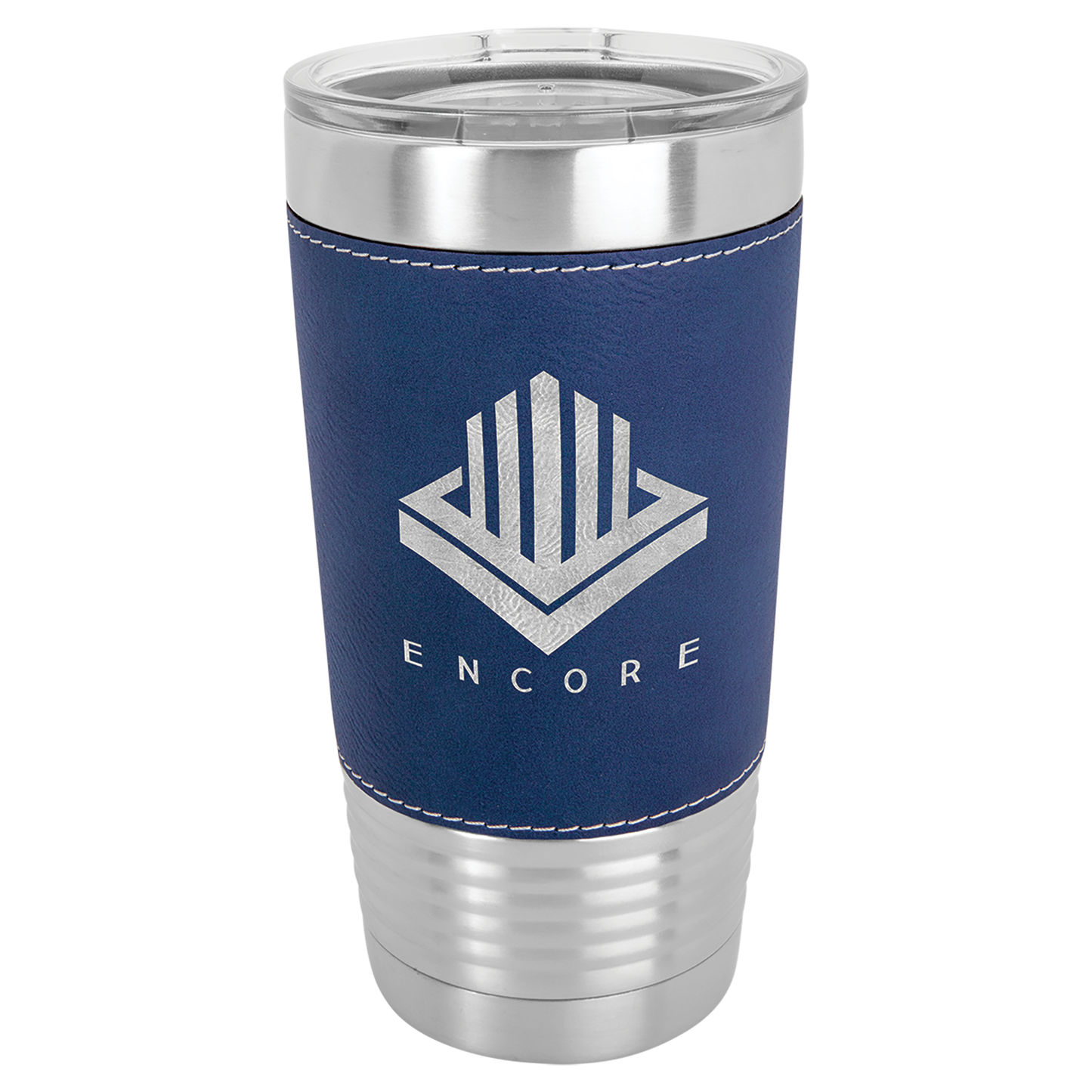 20 Oz Personalized Leather Wrapped Tumbler