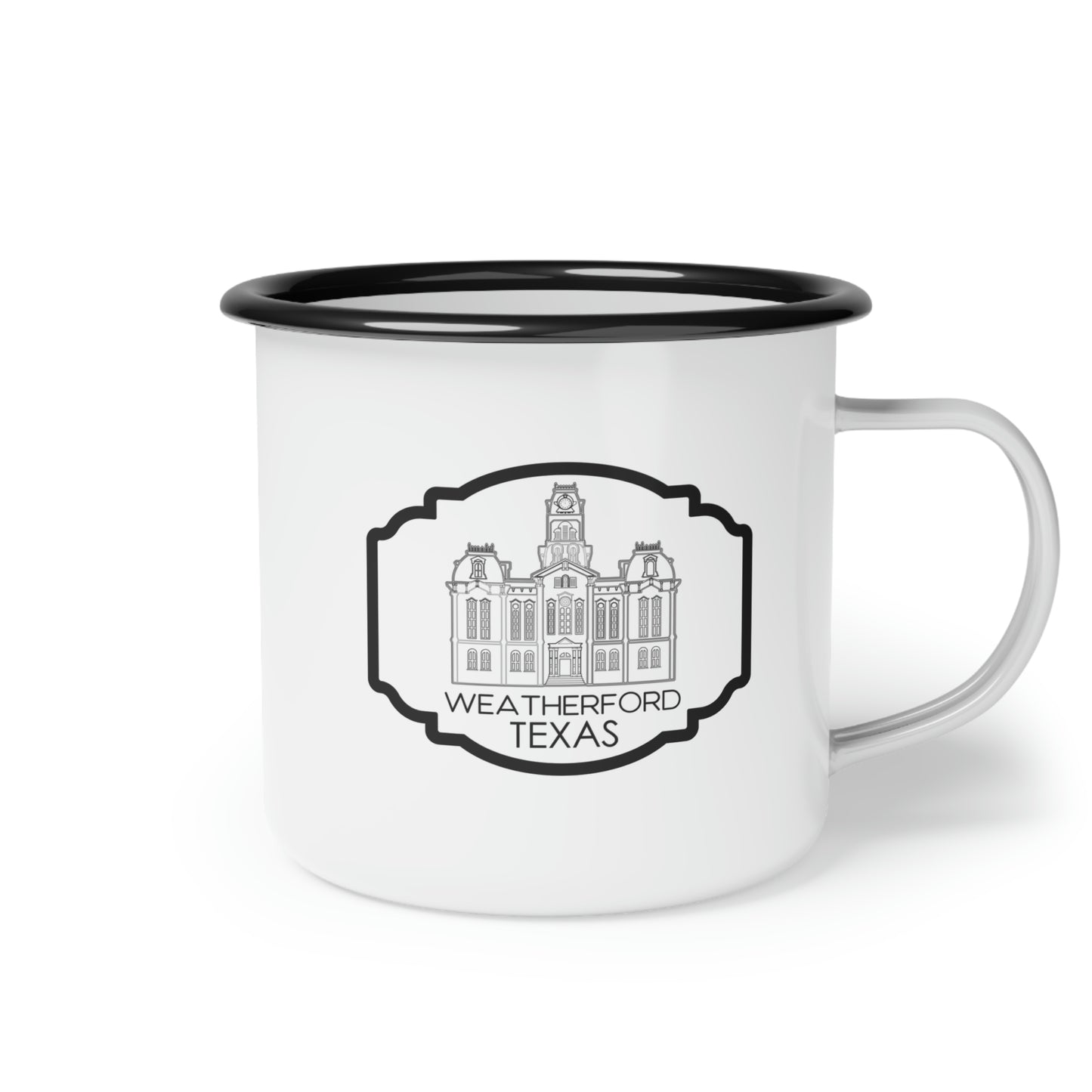 Parker County Courthouse Enamel Camp Cup