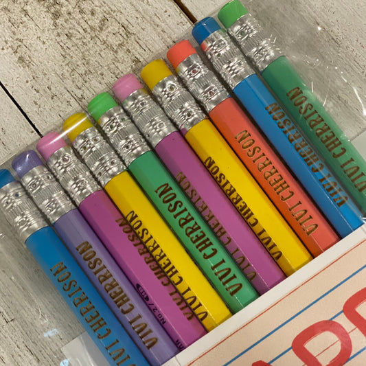 10 Personalized Wood Pencils my