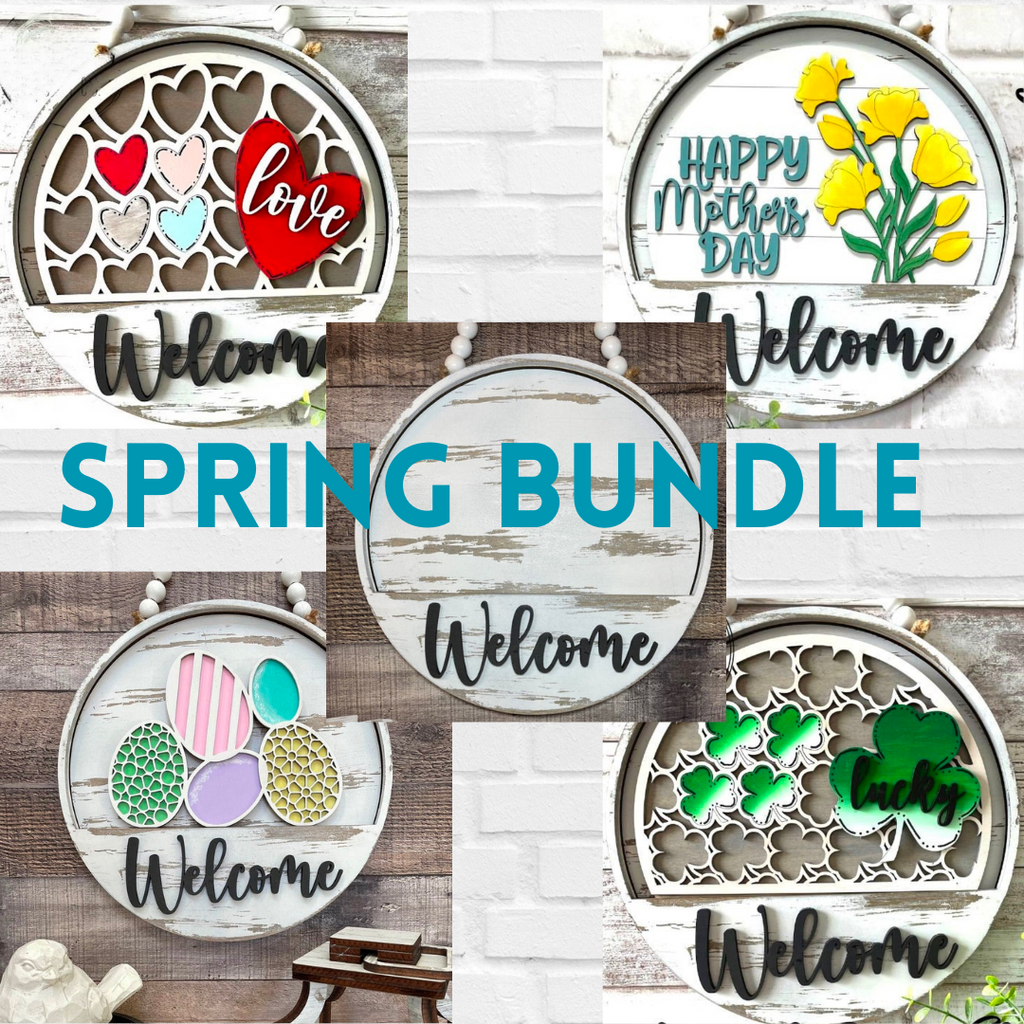 Slotted Welcome Sign Starter Bundle