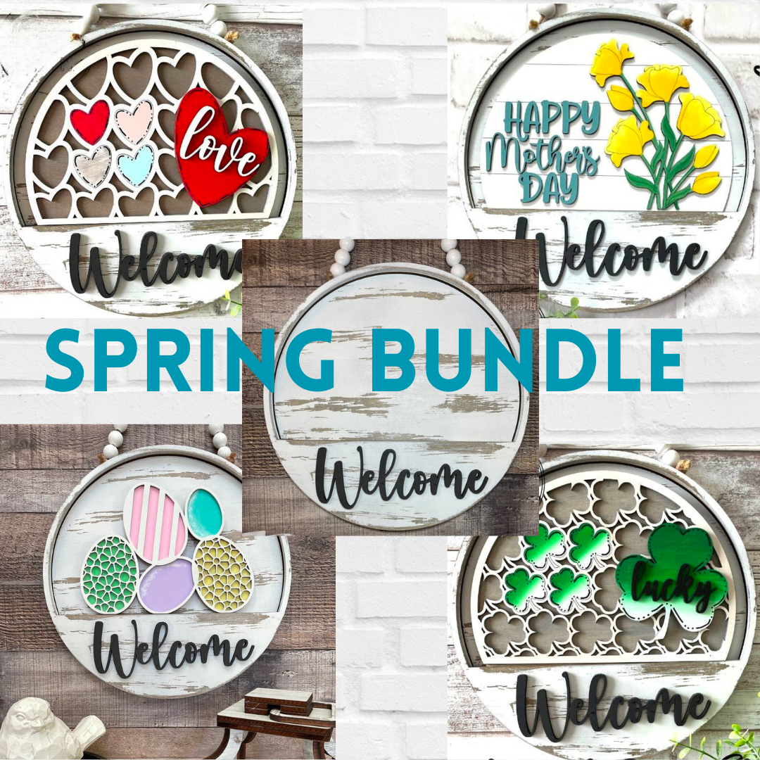 Slotted Welcome Sign Starter Bundle