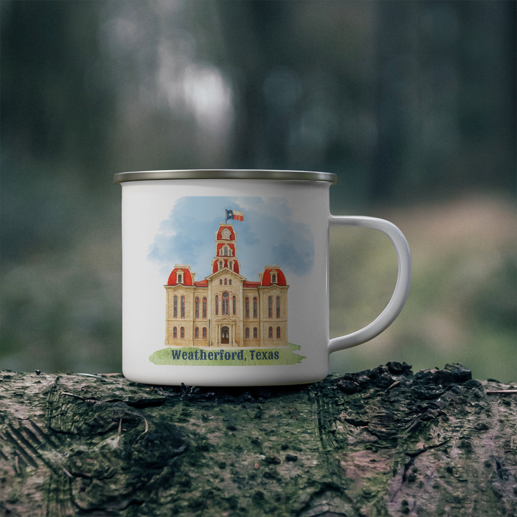 Weatherford, Texas Enamel Mug