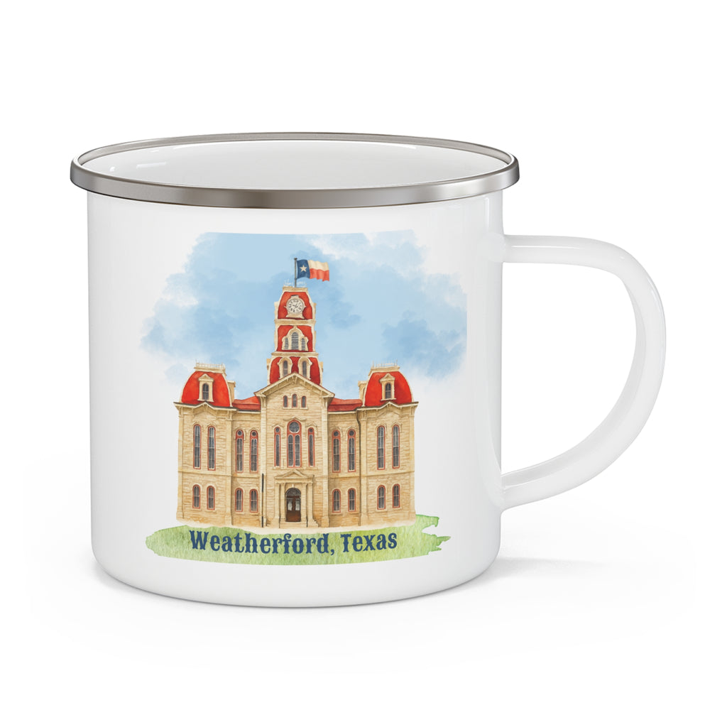 Weatherford, Texas Enamel Mug