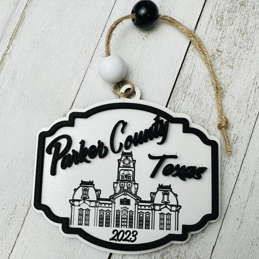 2023 Parker County Courthouse Texas Ornaments