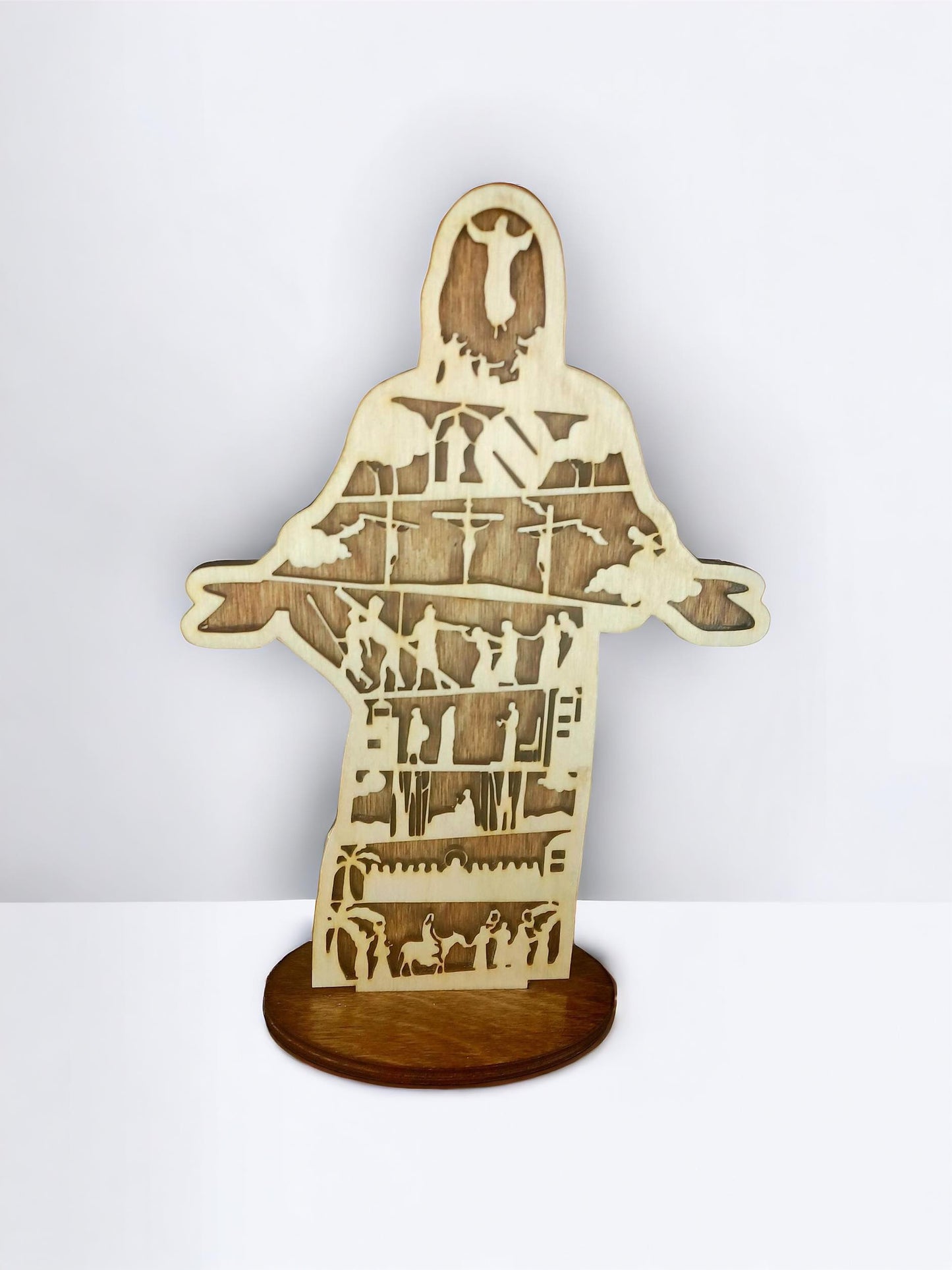 Story Of Easter 12 Inch Tall Wood Christ