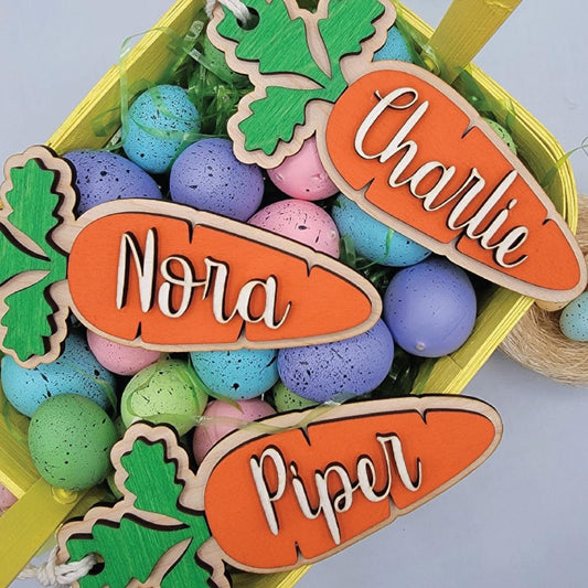 Carrot Easter Tag