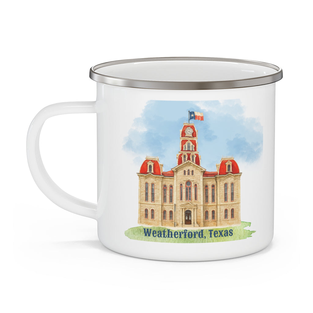 Weatherford, Texas Enamel Mug