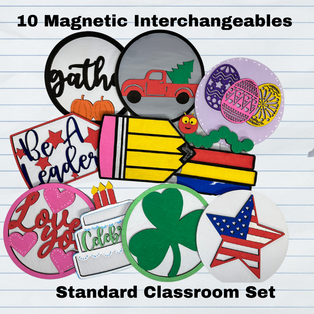 Classroom Sign with Interchangeables.