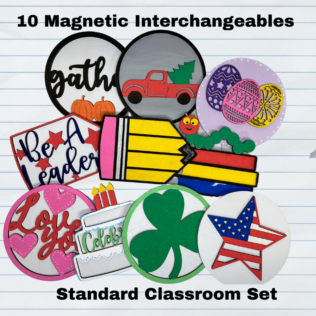 Classroom Sign with Interchangeables.