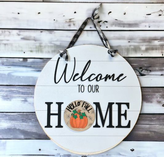 Home Sign with Vibrant Color Interchangeables