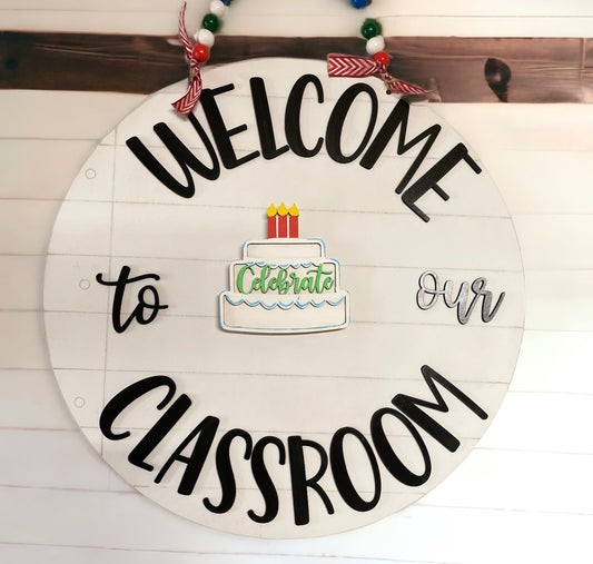 Classroom Sign with Interchangeables.