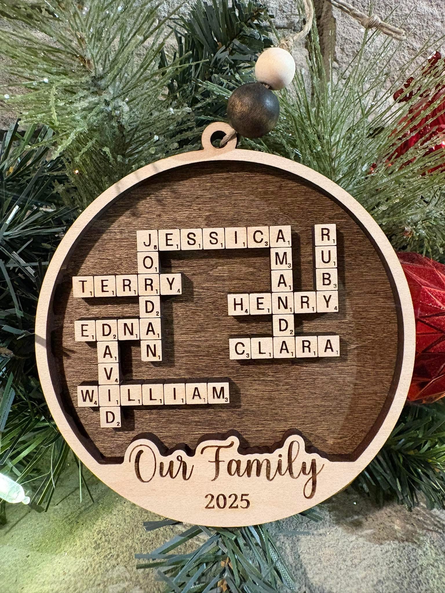 Scrabble Tiles Ornament