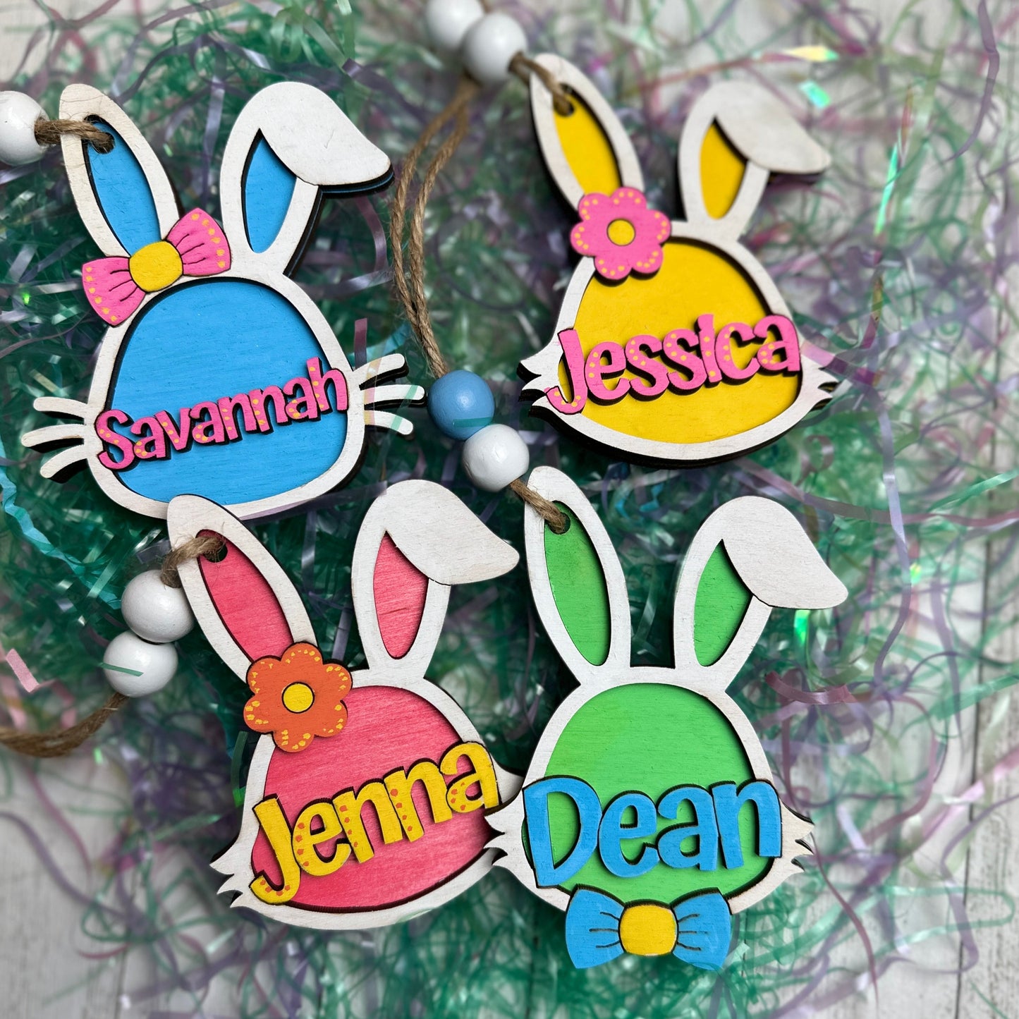 Personalized Easter Bunny Tags