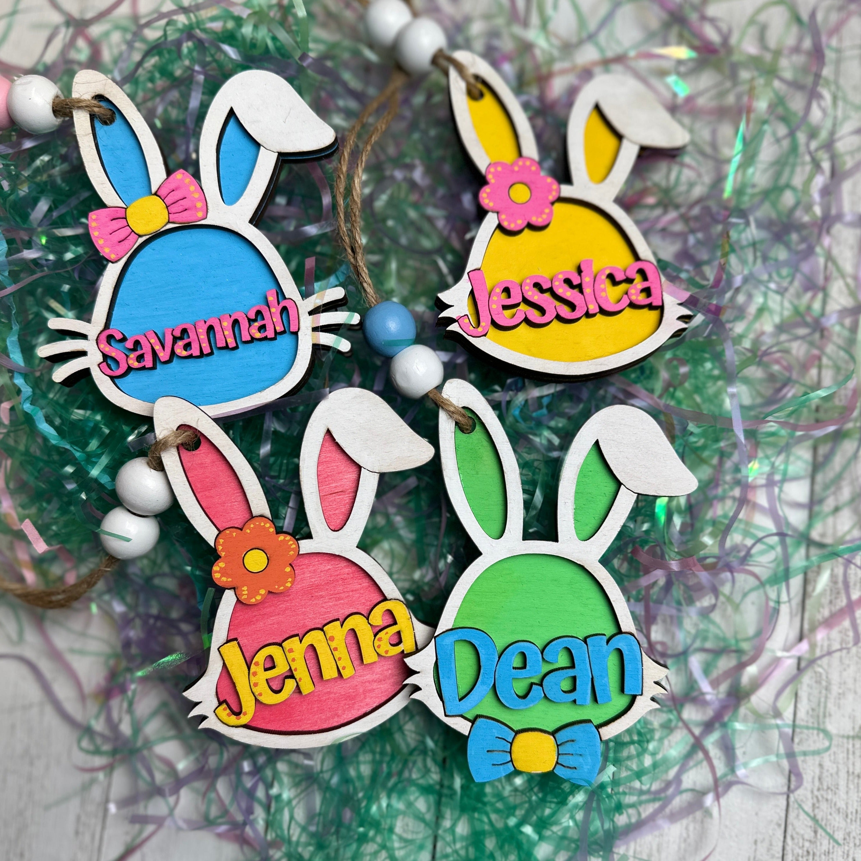 Personalized Easter Bunny Tags