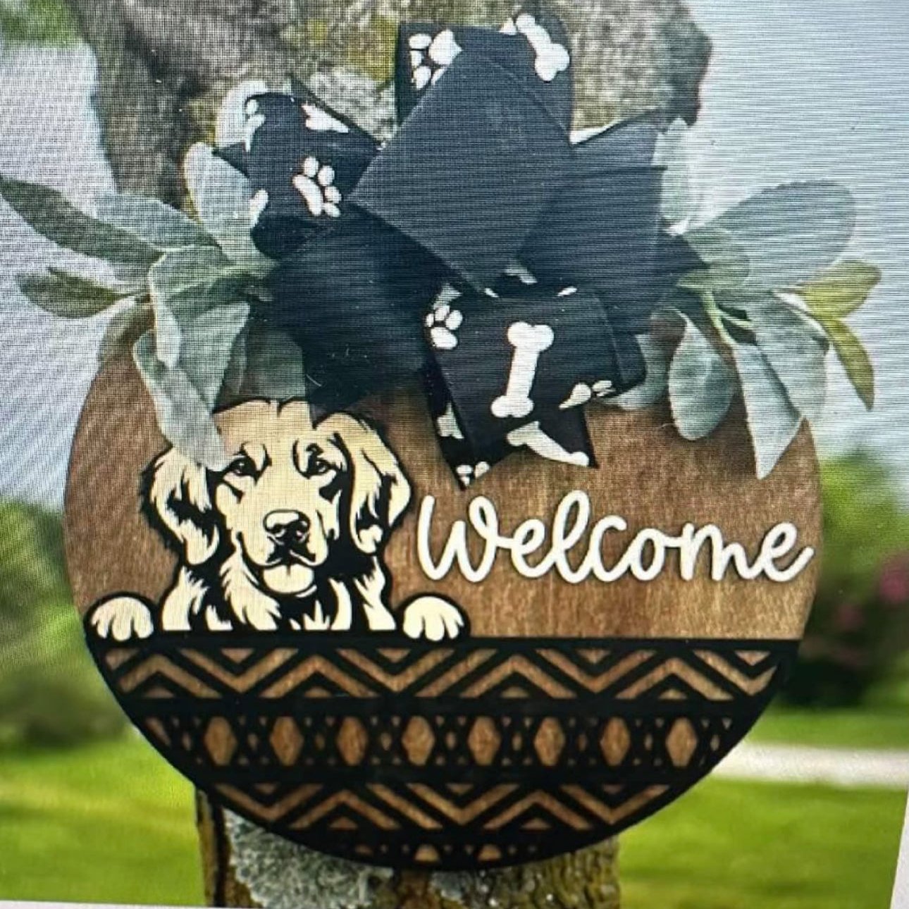 Custom Dog Welcome Sign
