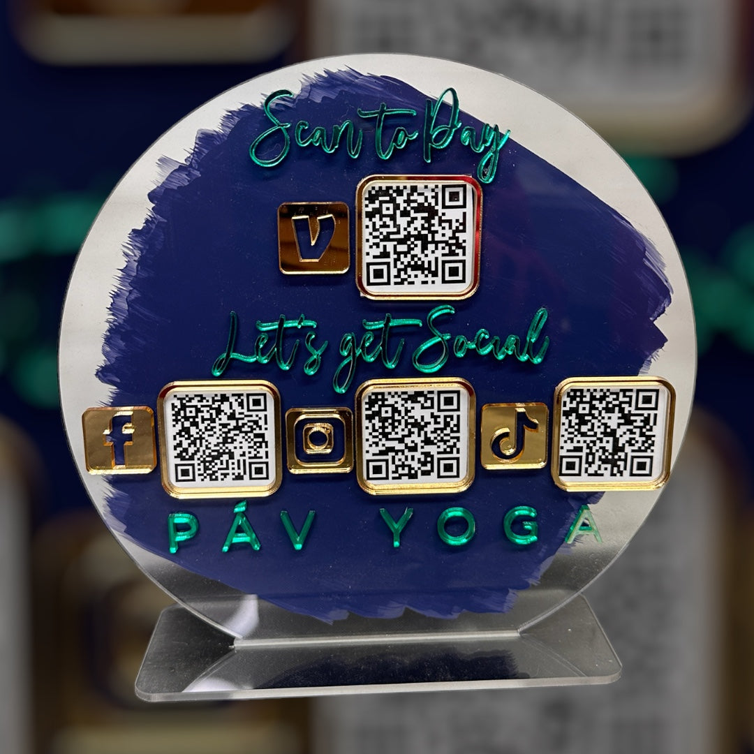 ROUND Social Media Sign