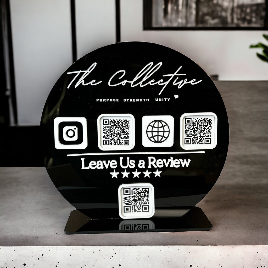 ROUND Social Media Sign