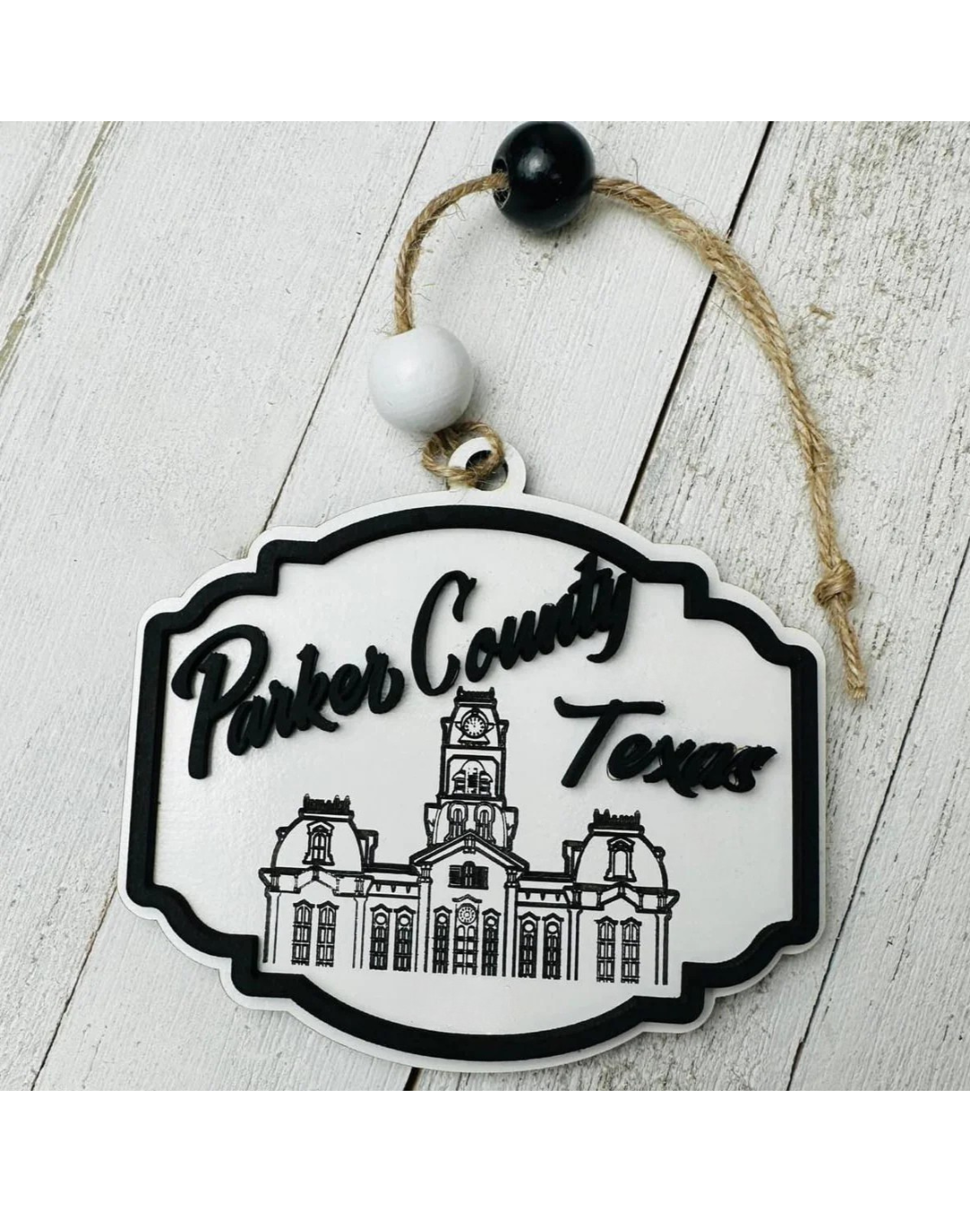 Parker County Courthouse Texas Ornaments
