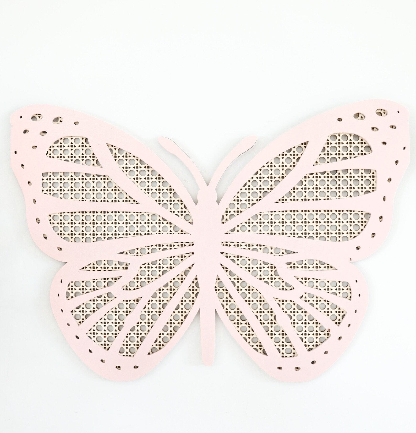 Boho Rattan Butterfly Set of Two