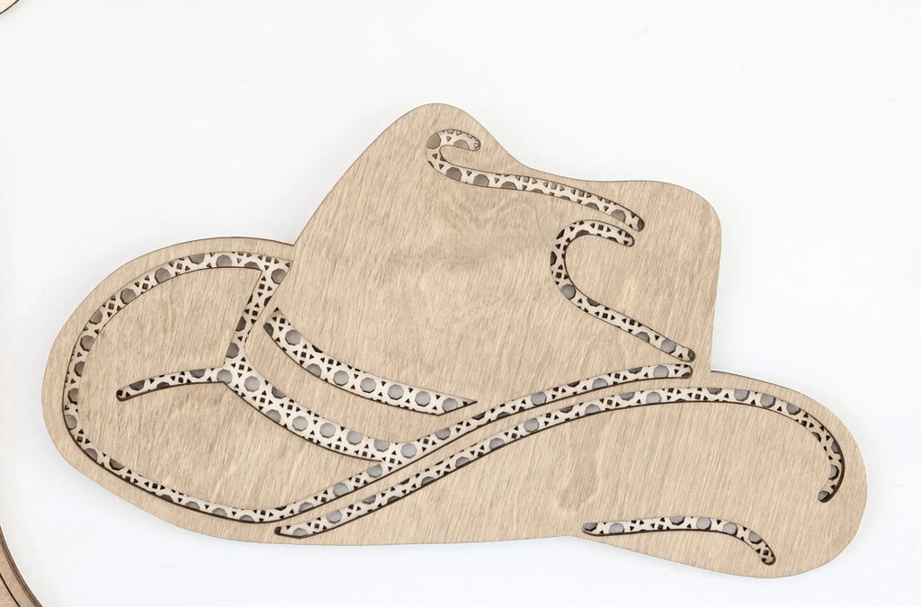 Boho Rattan Boot and Hat