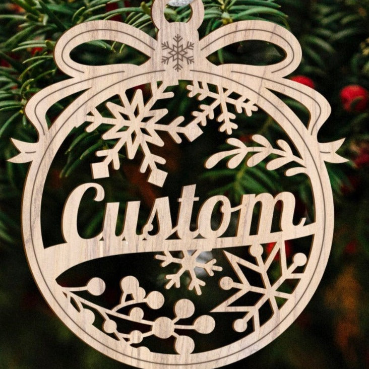 Personalized Christmas Laser Cut Ornaments