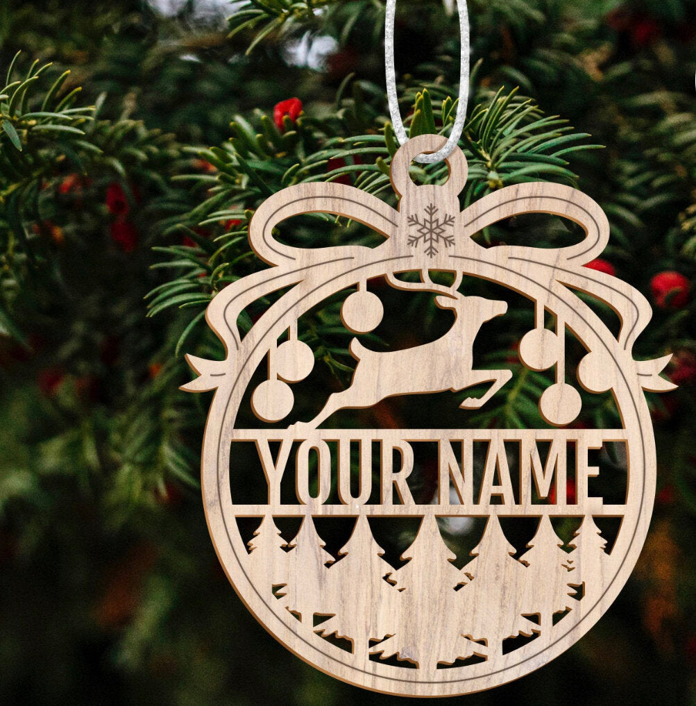 Personalized Christmas Laser Cut Ornaments