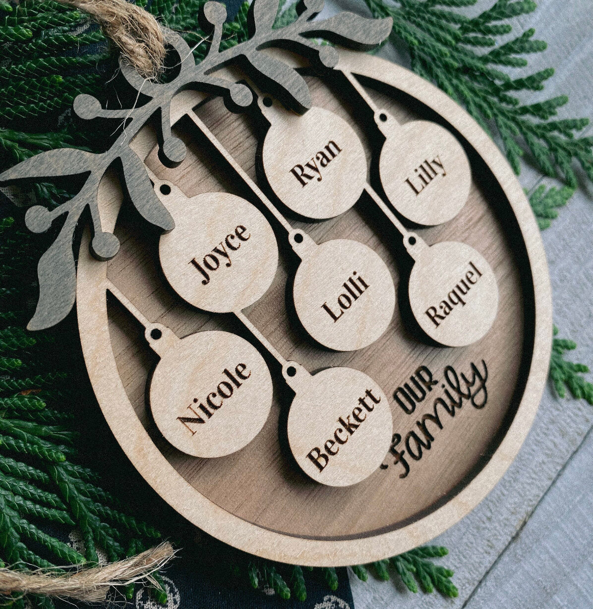 Personalized Christmas Bulbs Ornament