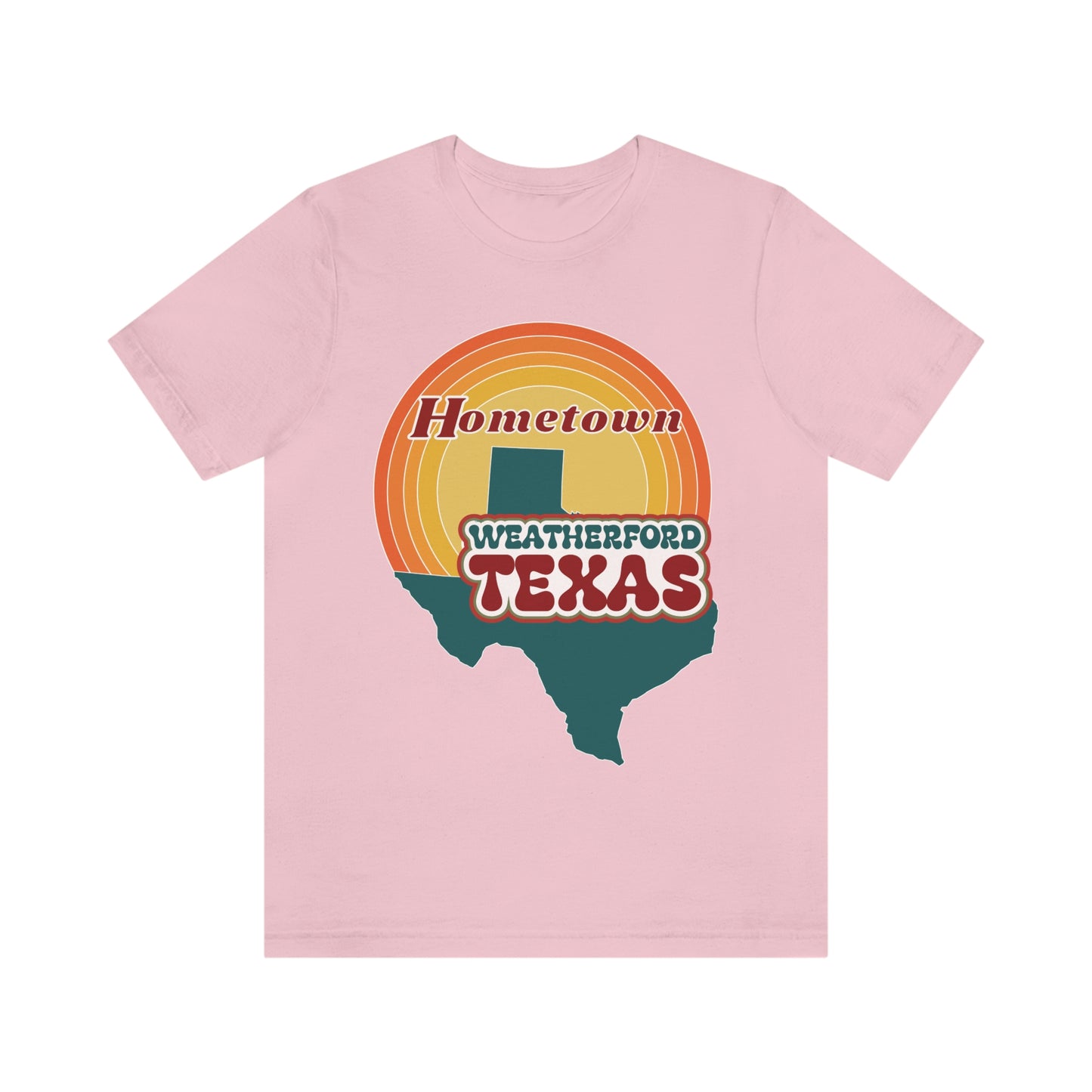 Hometown Weatherford Texas State Retro Tee