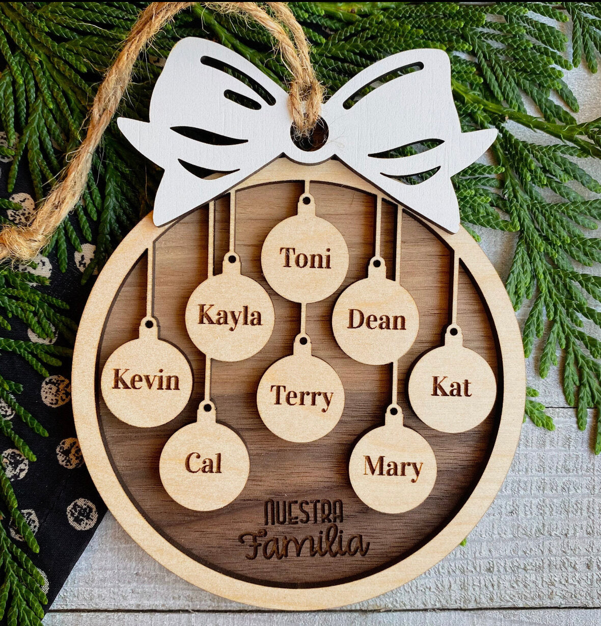 Personalized Christmas Bulbs Ornament