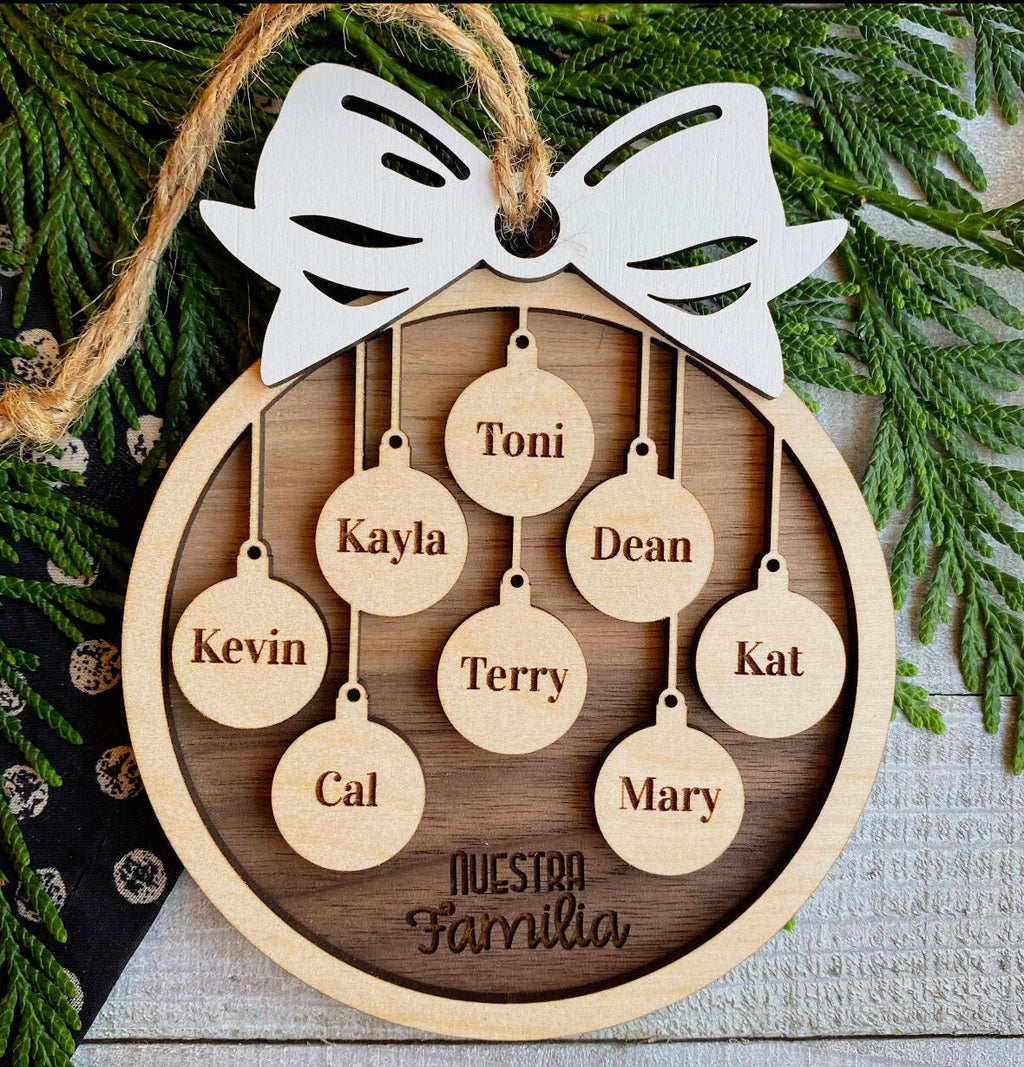 Personalized Christmas Bulbs Ornament