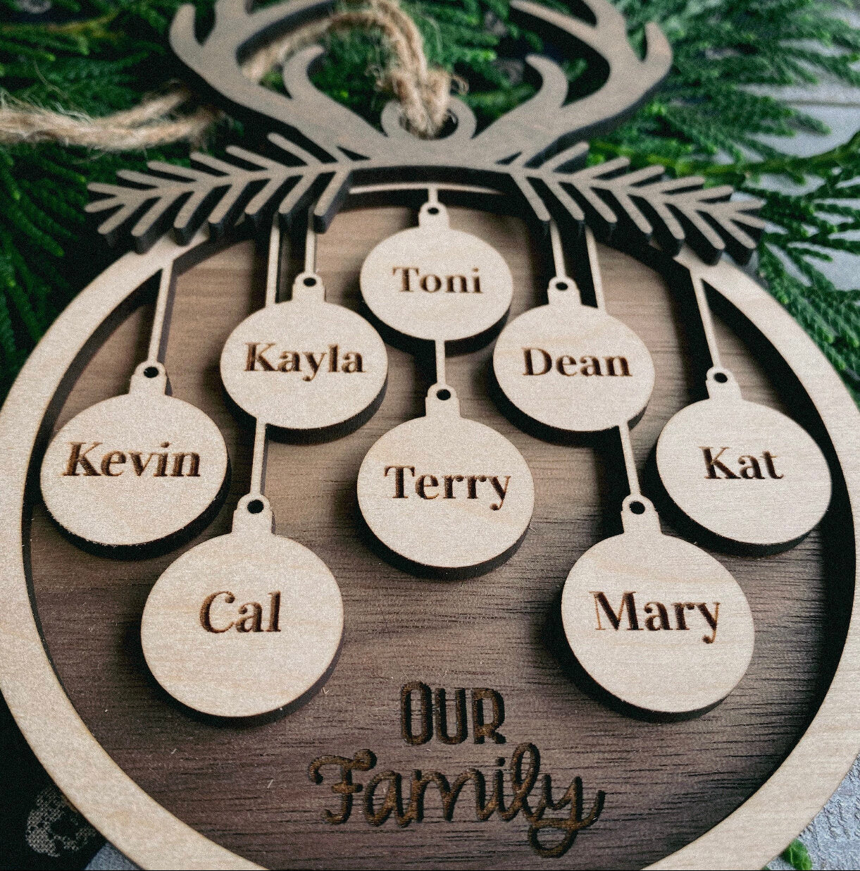 Personalized Christmas Bulbs Ornament