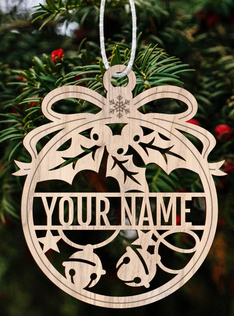 Personalized Christmas Laser Cut Ornaments