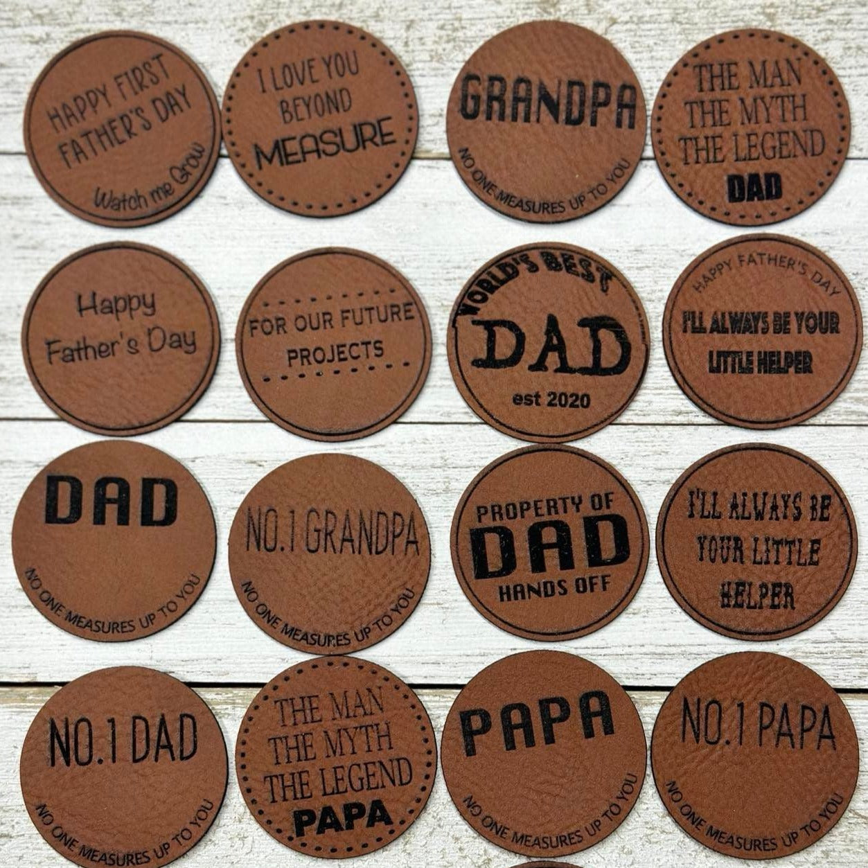 Leather Personalized Father's Day Tape Measure