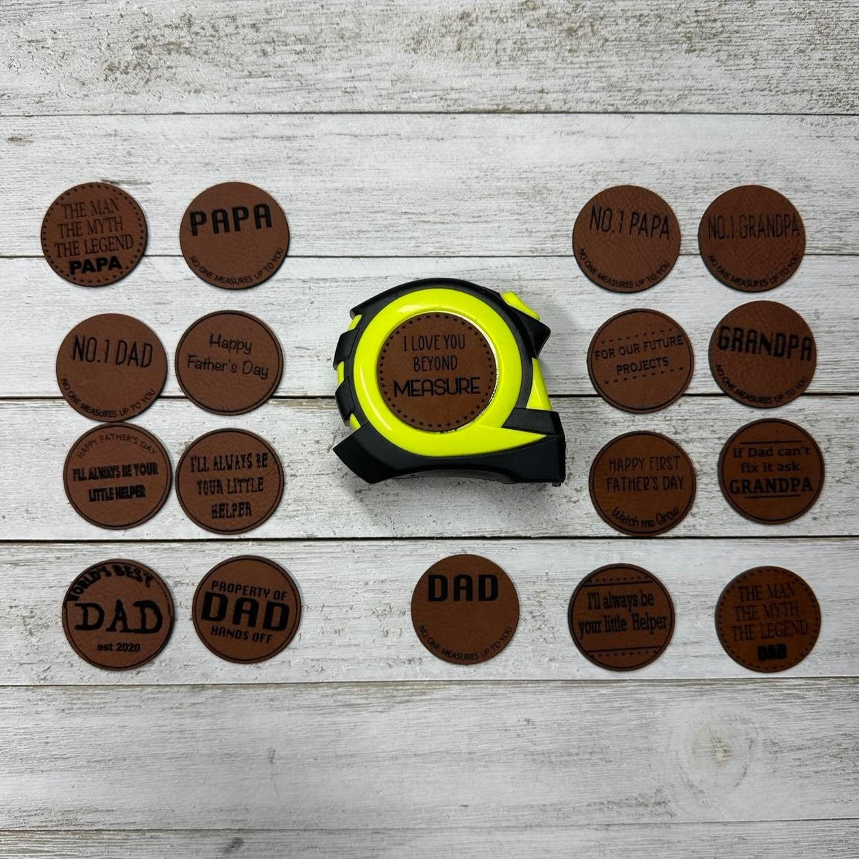 Leather Personalized Father's Day Tape Measure