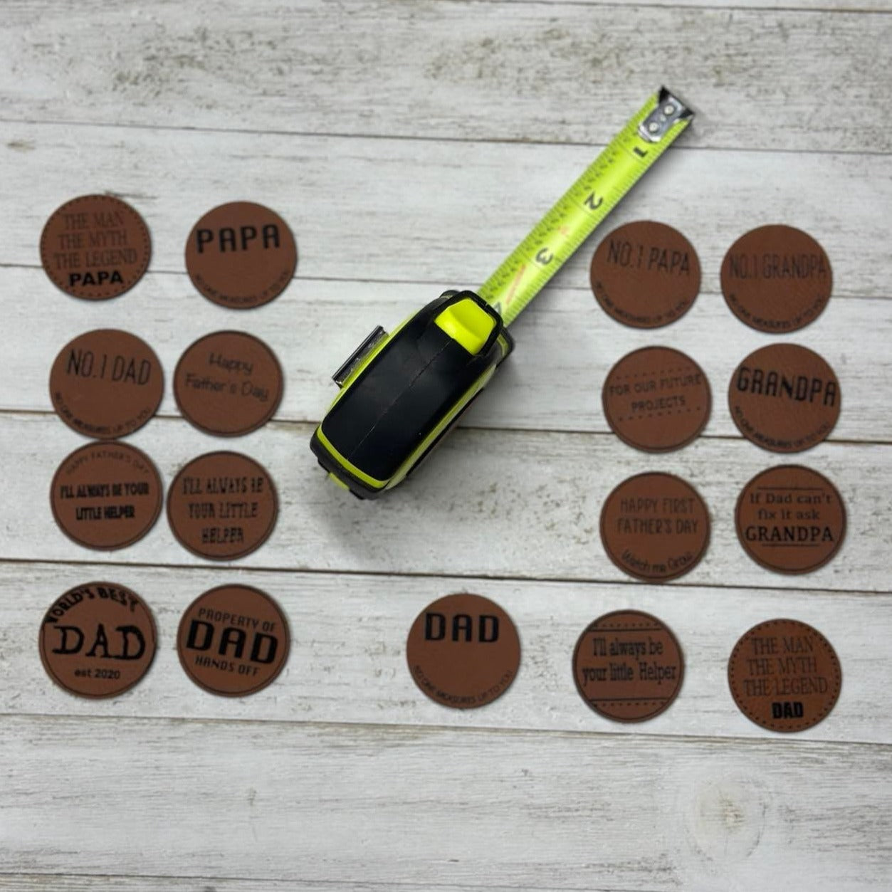 Leather Personalized Father's Day Tape Measure