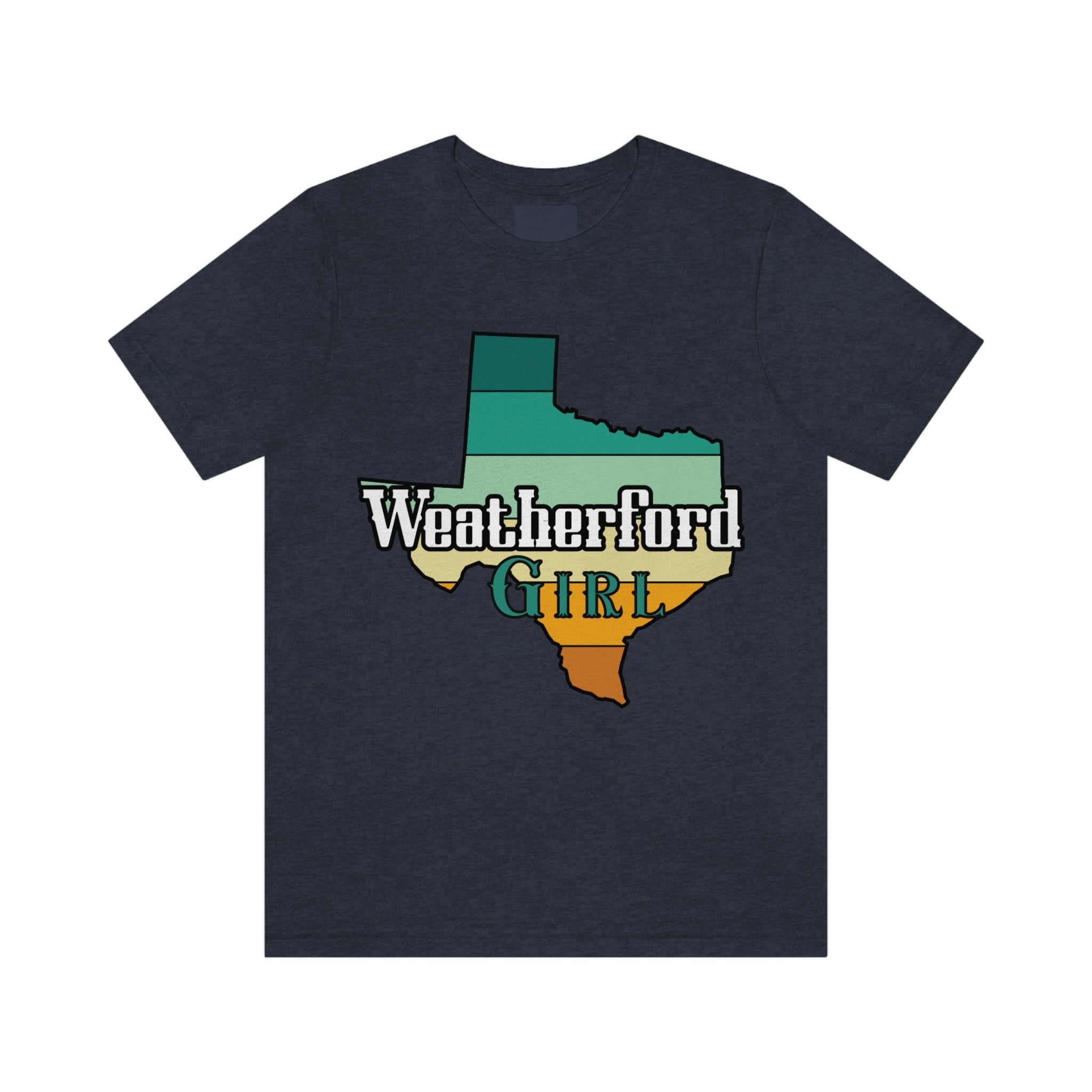 Weatherford Girl Texas State Retro Tee