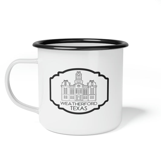 Parker County Courthouse Enamel Camp Cup