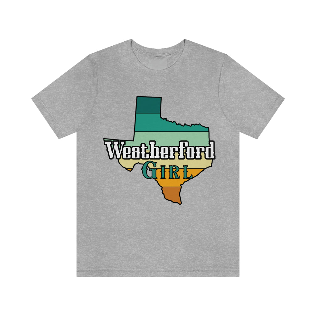 Weatherford Girl Texas State Retro Tee