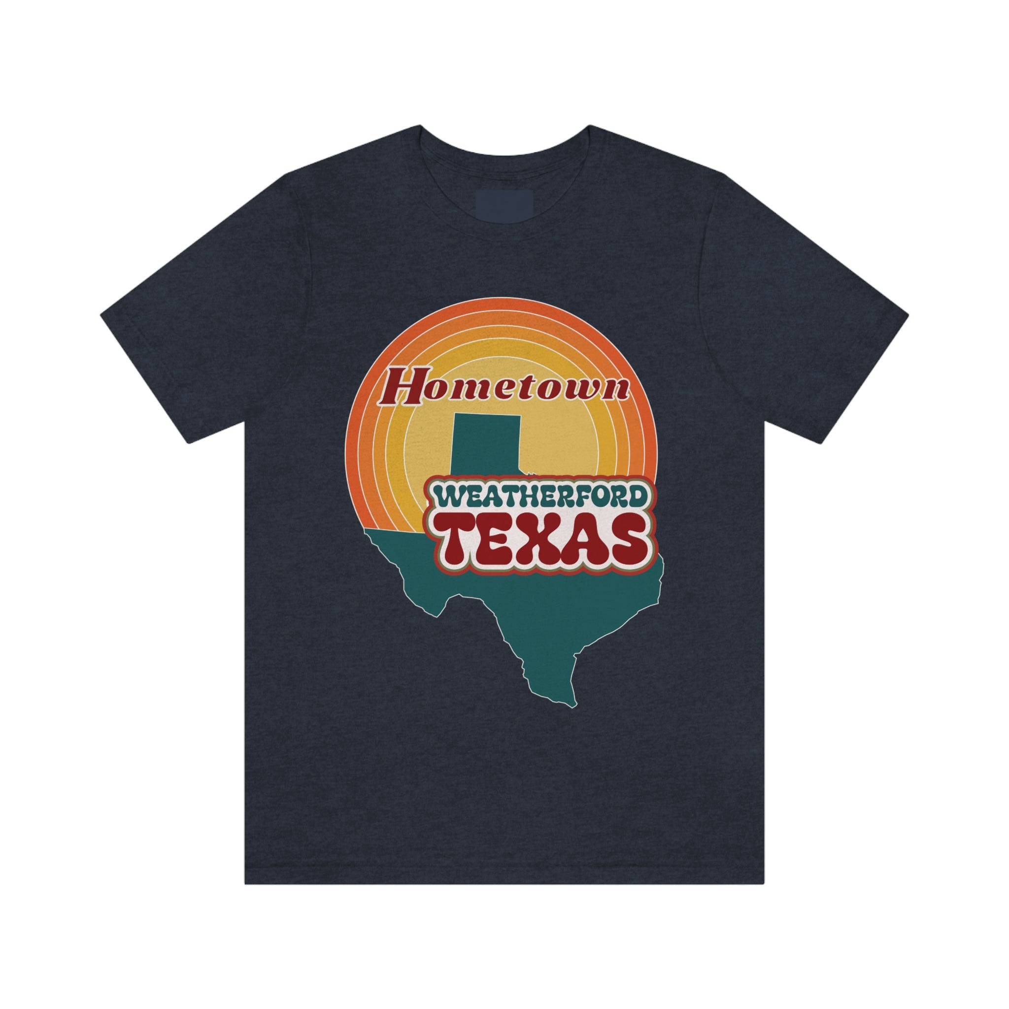 Hometown Weatherford Texas State Retro Tee