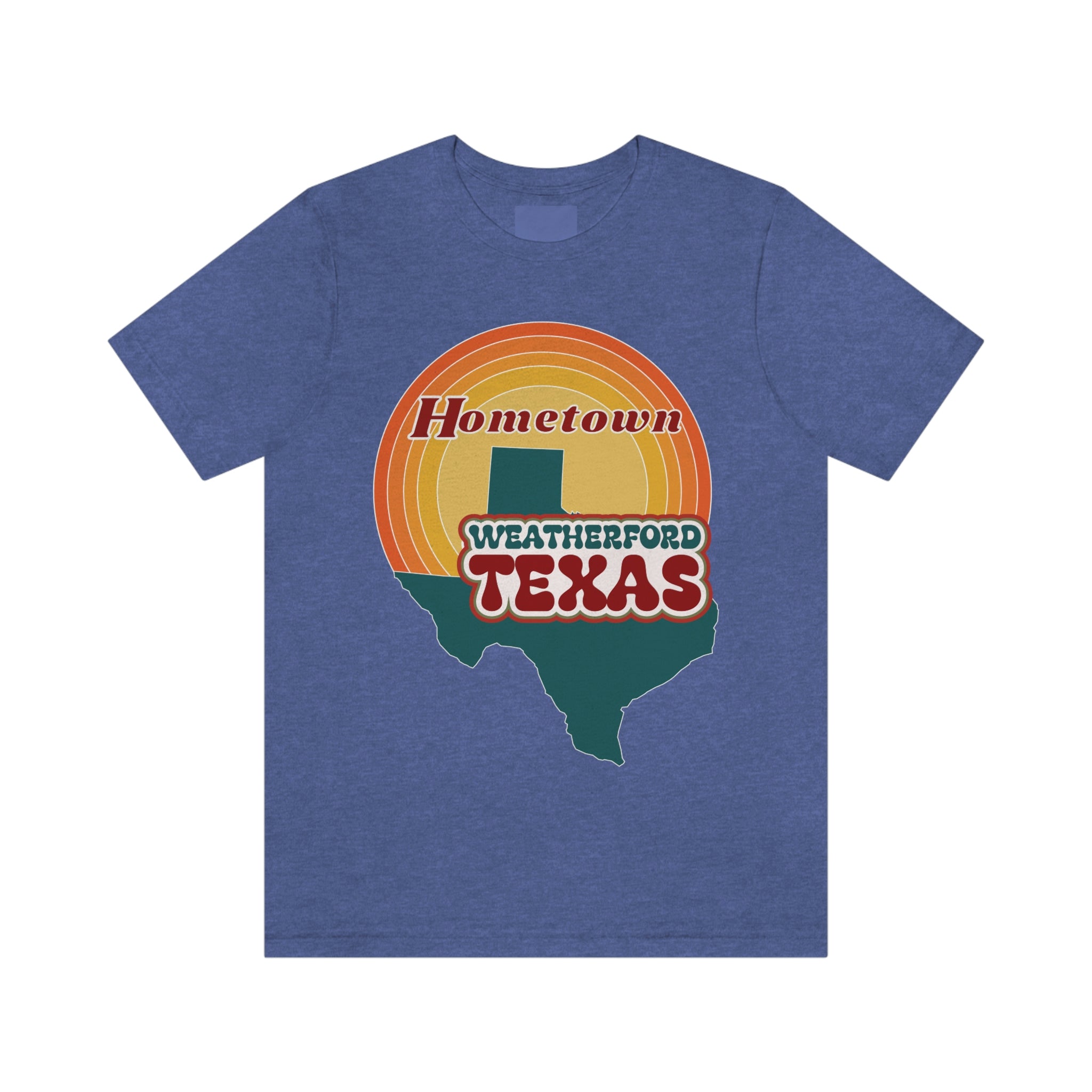 Hometown Weatherford Texas State Retro Tee