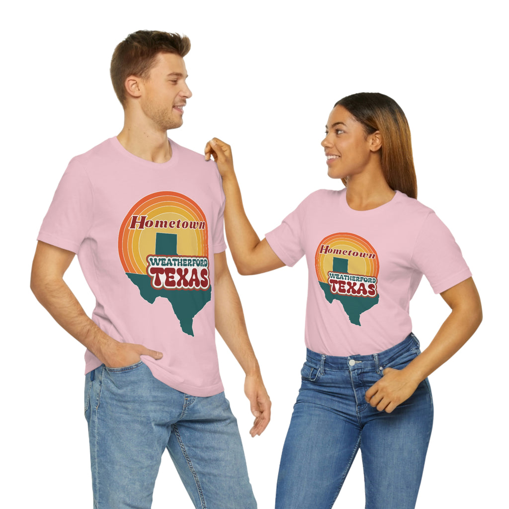 Hometown Weatherford Texas State Retro Tee