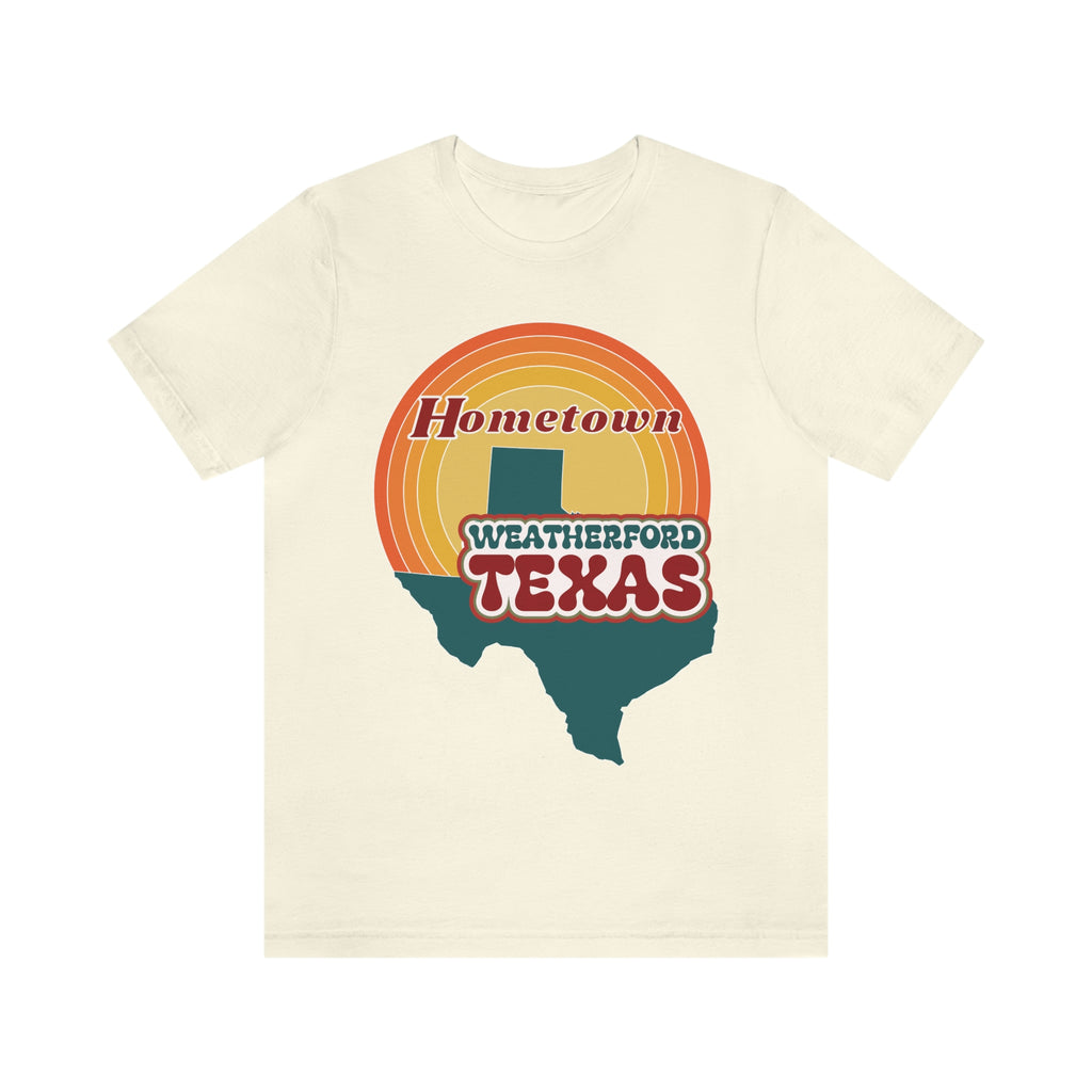 Hometown Weatherford Texas State Retro Tee