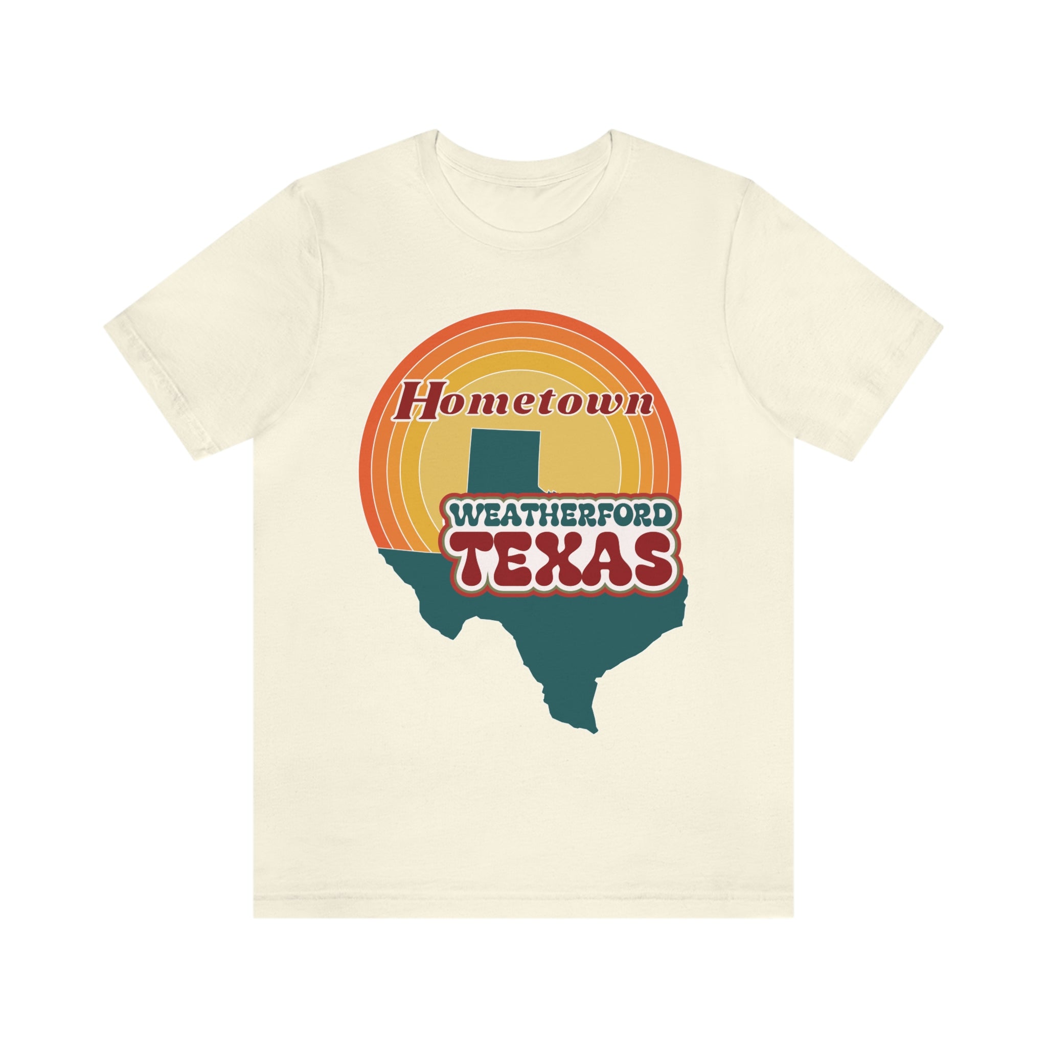 Hometown Weatherford Texas State Retro Tee